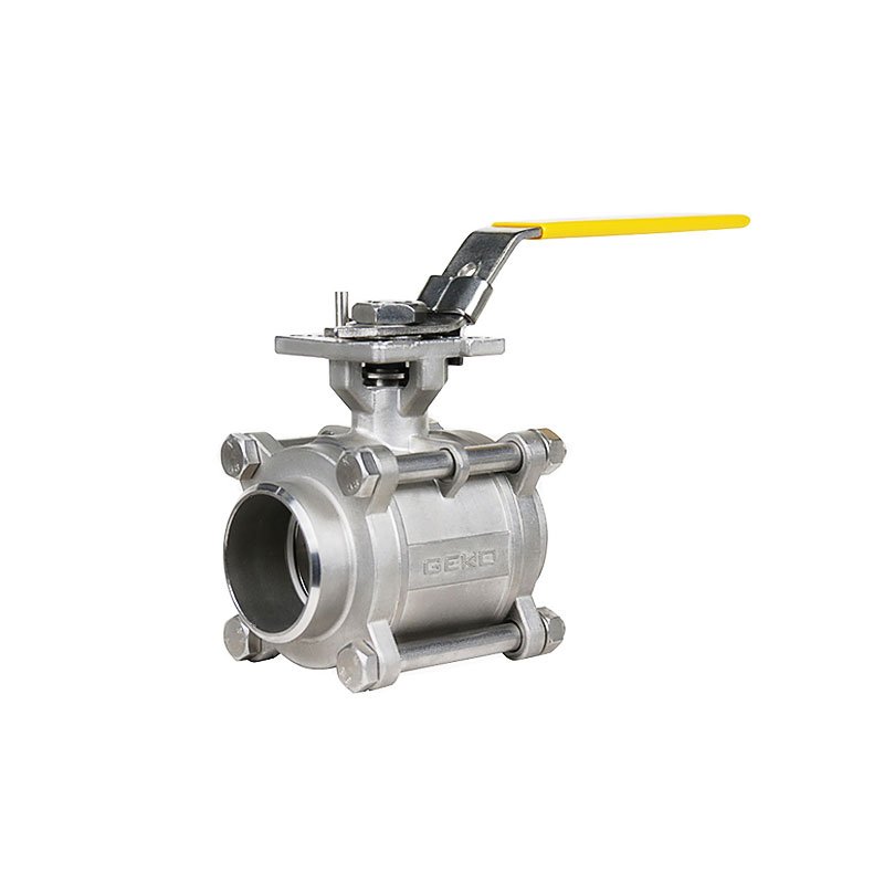 Stainless Steel Three-Piece Welded End Ball Valve