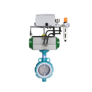 Fluorine Lined Butterfly Valve Wafer End