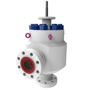 Adjustable angle choke control valves