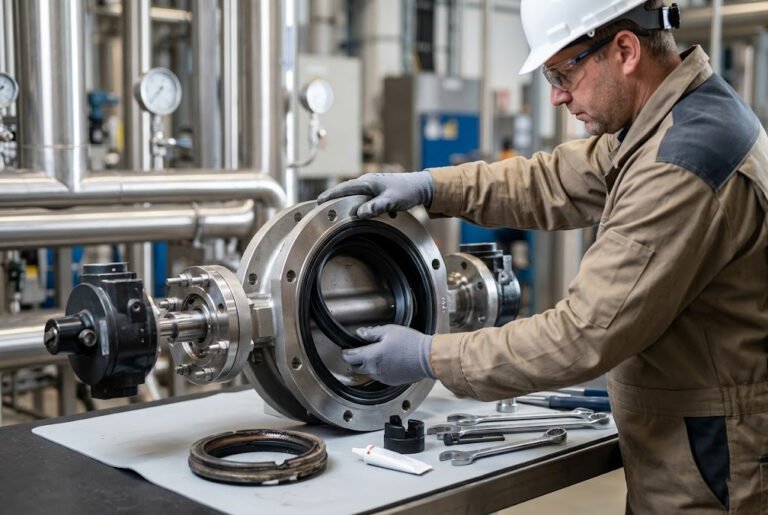 butterfly valve seat replacement in the field